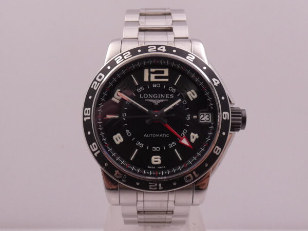 Longines Admiral GMT Automatico 42mm L3.668.4 con Scatola Anni '2000s With Bracelet Acciaio