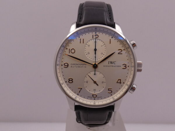 IWC Portuguese Cronografo IW3714 With PAPERS Anno 2018 Automatico Acciaio TOP CONDITION