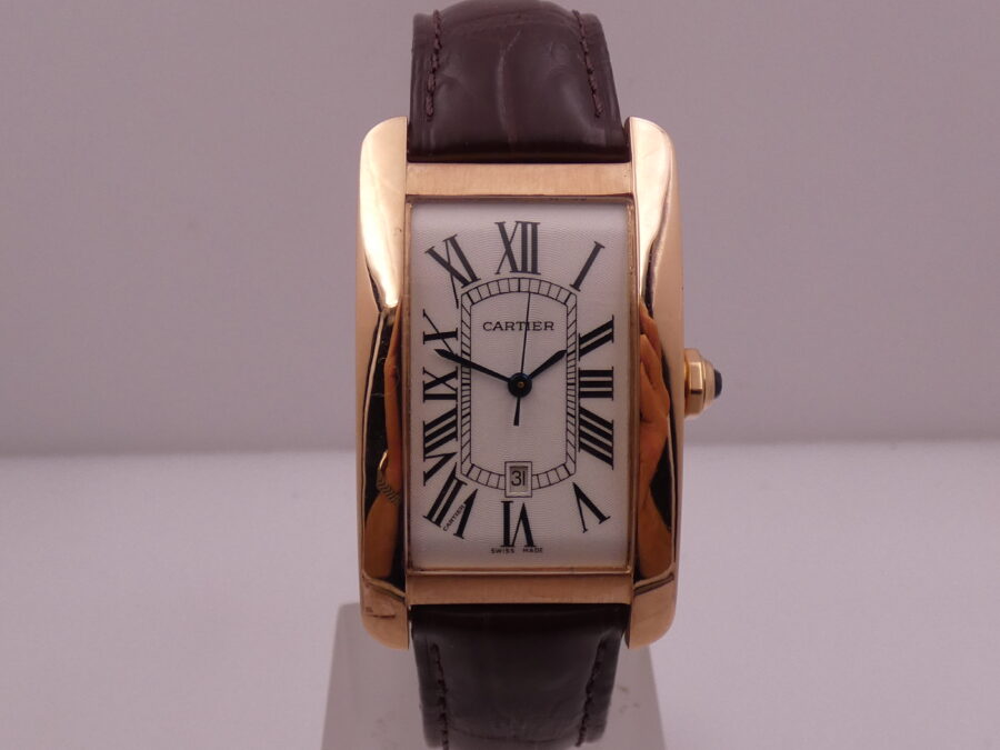 Cartier Rare Tank Americaine 18Kt Rose Gold With PAPERS Automatico Anno 2022 TOP CONDITION - immagine 9