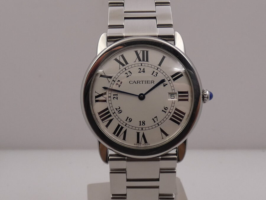 Cartier Ronde Solo de Cartier 2934 36mm With Bracelet Swiss Made Acciaio ANNI '2000s - immagine 8