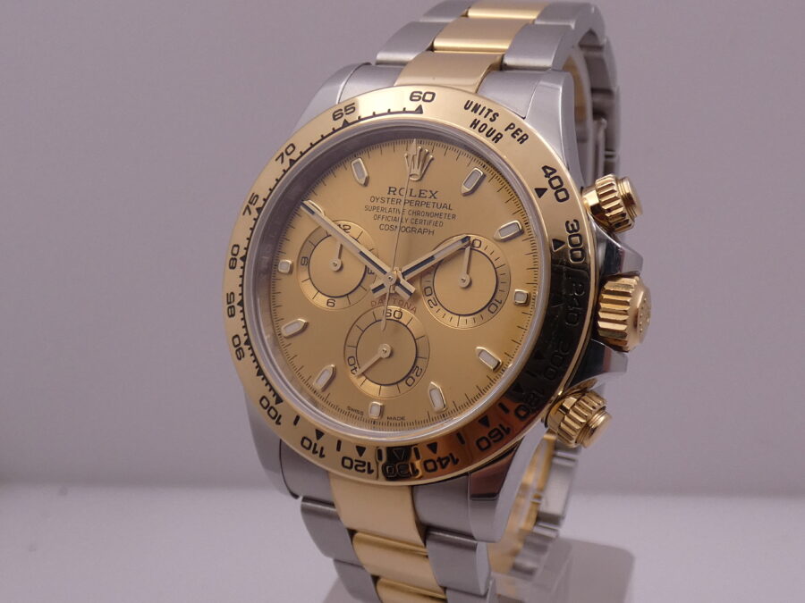 Rolex Daytona Cosmograph 116503 Anno 2022 Chromalight BOX&PAPERS 18Kt Gold&Steel Automatico - immagine 8