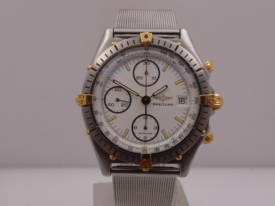 Breitling Chronomat Cronografo 81950 Automatico  18Kt Gold & Steel ANNI '90s - immagine 8