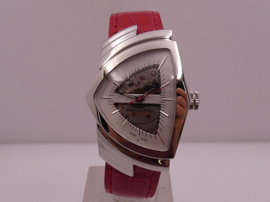 Hamilton Ventura Automatico H245150 BOX&PAPERS Skeleton Dial Steel Anni '2000s - immagine 8