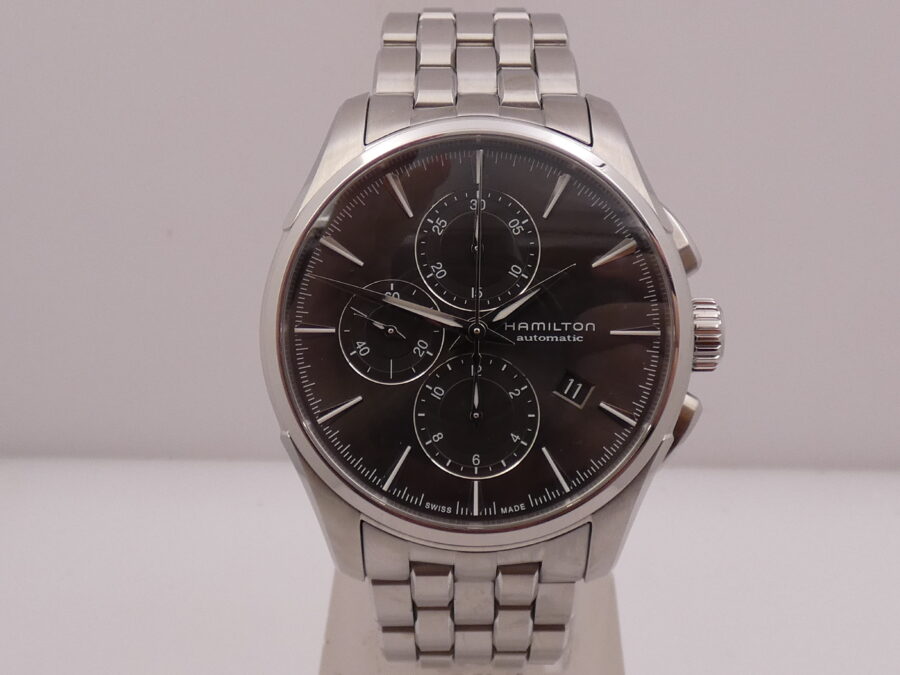 Hamilton Jazzmaster Auto Chrono Cronografo N.O.S Automatic BOX&PAPERS May 2025 Acciaio New Old Stock - immagine 8
