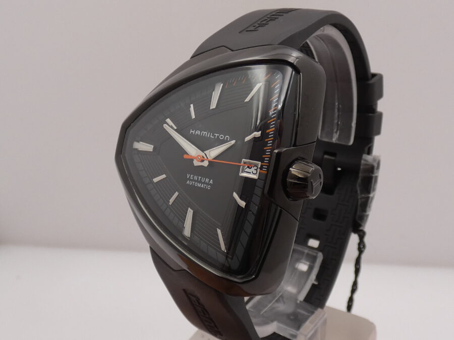 Hamilton Ventura Elvis80 Black Pvd H245850 NEW BOX&PAPERS Automatico Mai Indossato - immagine 8