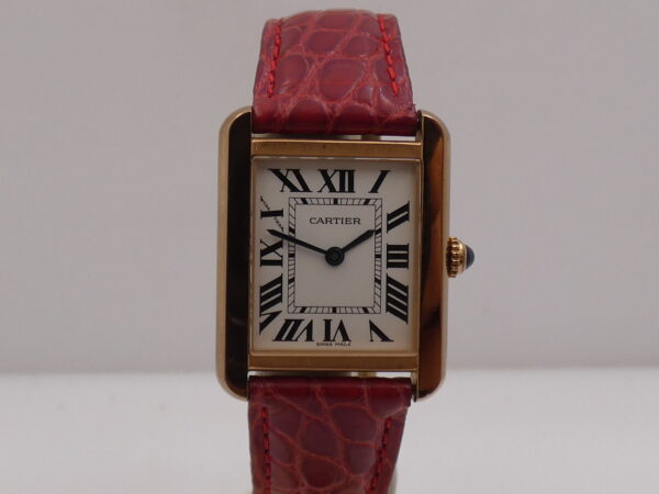 Cartier Tank Solo 3168 18Kt Rose Gold & Steel Roman Dial Swiss Made W5200002