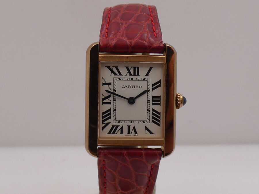 Cartier Tank Solo 3168 18Kt Rose Gold & Steel Roman Dial Swiss Made W5200002 - immagine 9