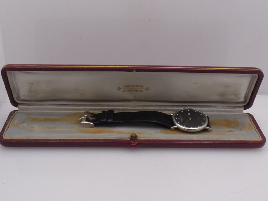 Vacheron Constantin Patrimony Ultra Thin 48002 Diamonds Dial 18Kt White Gold With BOX Automatic Years '90 - immagine 9