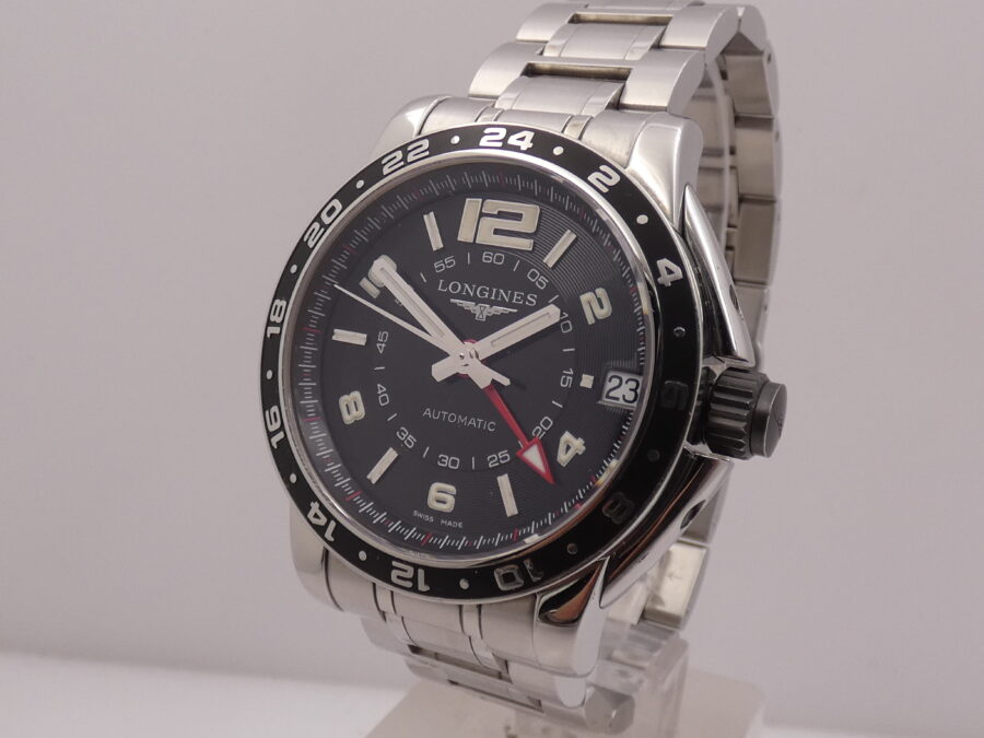 Longines Admiral GMT Automatico 42mm L3.668.4 con Scatola Anni '2000s With Bracelet Acciaio - immagine 9