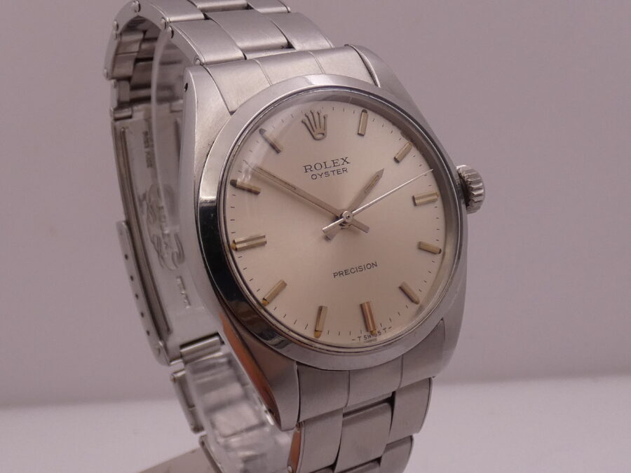 Rolex Oyster Precision 6426 With PAPERS Anno1974 Hand Winding Rivet Bracelet Acciaio - immagine 10
