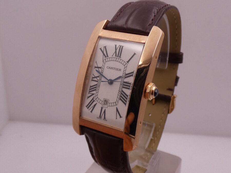 Cartier Rare Tank Americaine 18Kt Rose Gold With PAPERS Automatico Anno 2022 TOP CONDITION - immagine 10