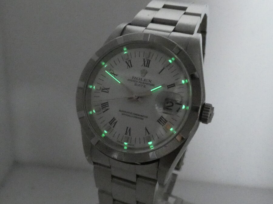 Rolex Oyster Perpetual Date 15210 No Holes BOX&PAPERS Automatico Anno 1996 Oyster Bracelet - immagine 9