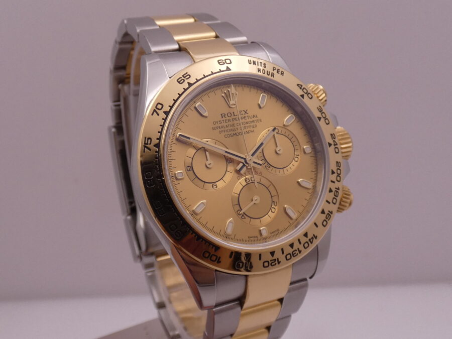 Rolex Daytona Cosmograph 116503 Anno 2022 Chromalight BOX&PAPERS 18Kt Gold&Steel Automatico - immagine 9