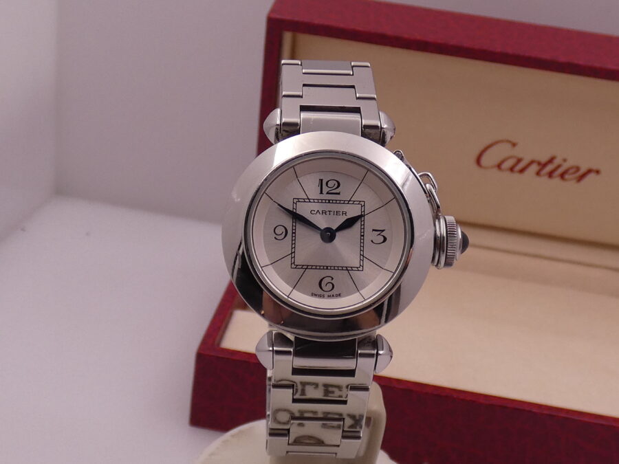Cartier Pasha Miss Pasha Lady 2973 Silver Dial With Bracelet Acciaio Anni '2000 - immagine 9
