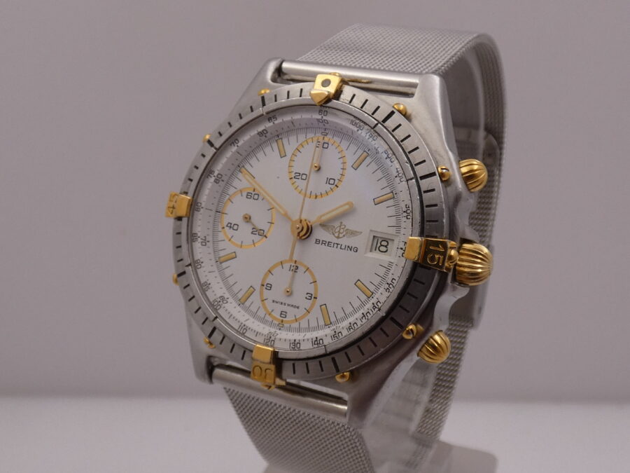 Breitling Chronomat Cronografo 81950 Automatico  18Kt Gold & Steel ANNI '90s - immagine 9
