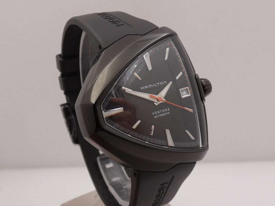 Hamilton Ventura Elvis80 Black Pvd H245850 NEW BOX&PAPERS Automatico Mai Indossato - immagine 9