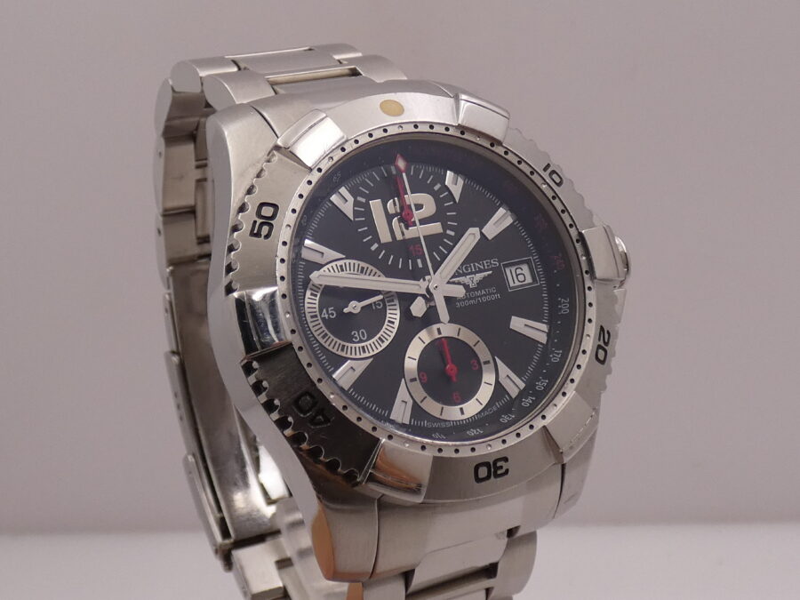 Longines HydroConquest Chronografo 300m Automatic With BOX Acciaio Anni'2000s With Bracelet - immagine 11