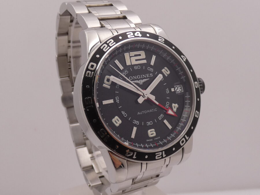 Longines Admiral GMT Automatico 42mm L3.668.4 con Scatola Anni '2000s With Bracelet Acciaio - immagine 10
