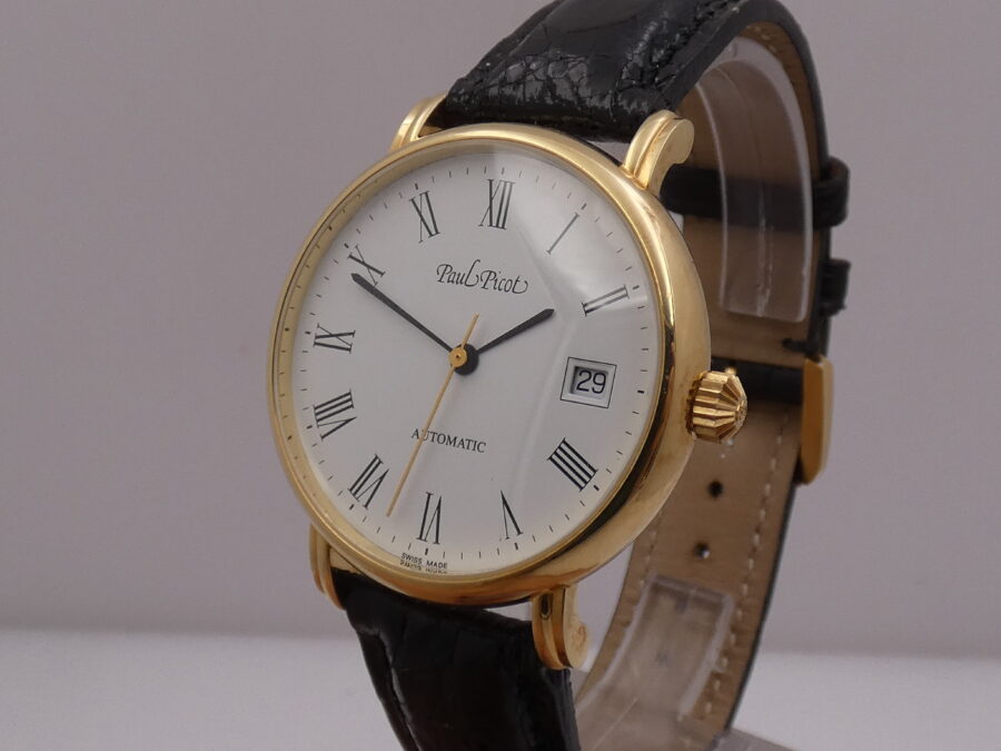 Paul Picot N.O.S. 30 Anni di Lavoro TNT 18Kt Solid Gold BOX&PAPERS Automatic New Old Stock Anno 2005 - immagine 9