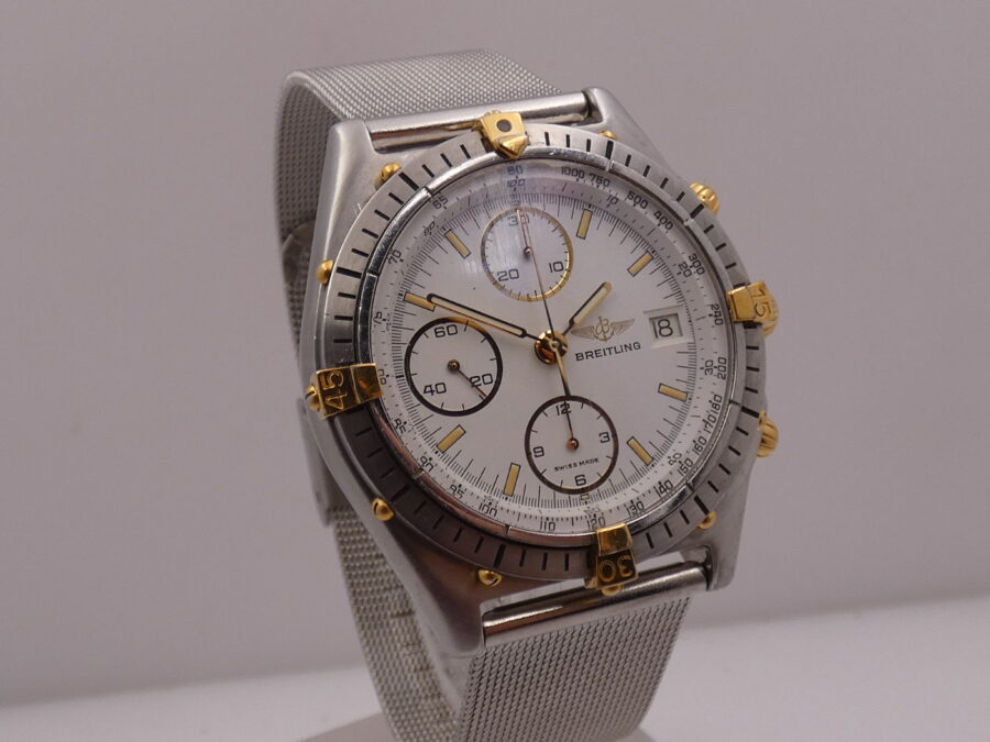 Breitling Chronomat Cronografo 81950 Automatico  18Kt Gold & Steel ANNI '90s - immagine 10
