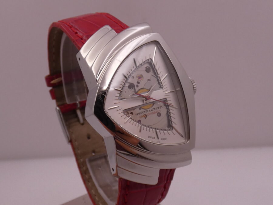 Hamilton Ventura Automatico H245150 BOX&PAPERS Skeleton Dial Steel Anni '2000s - immagine 10