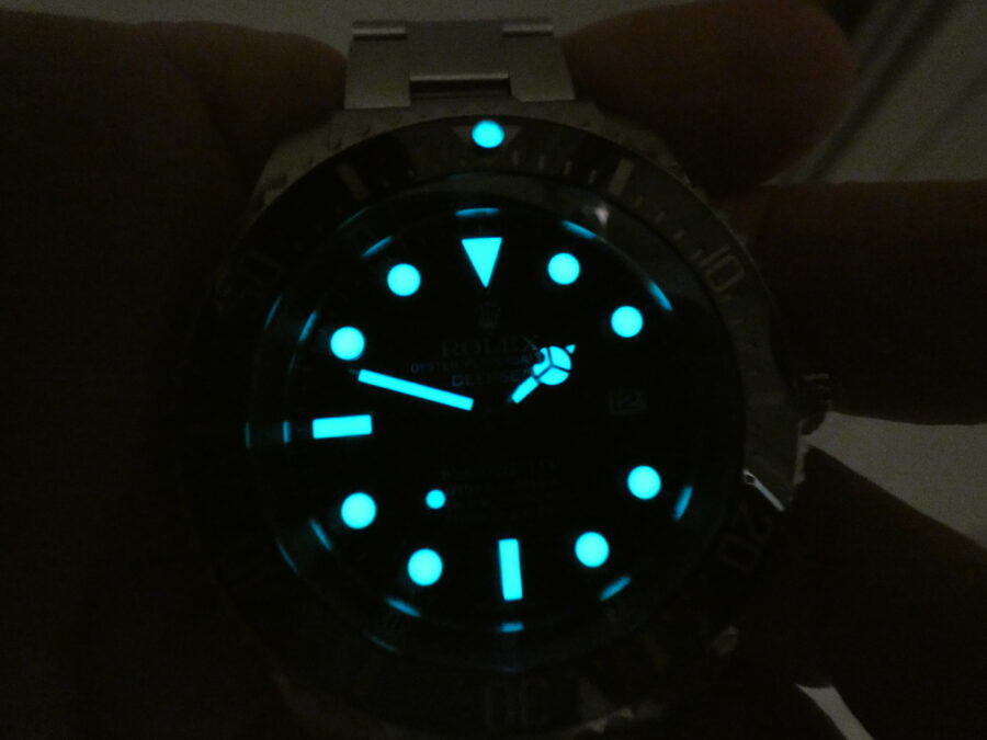 Rolex Sea-Dweller 4000 DEEPSEA 116660 Chromalight BOX&PAPERS ITALIA Anno 2012 Acciaio - immagine 10