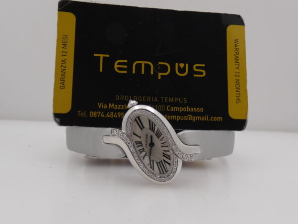 Cartier Délices de Cartier Lady Oro Bianco 18Kt Diamonds Bezel TOP CONDITION Ref. WG800018