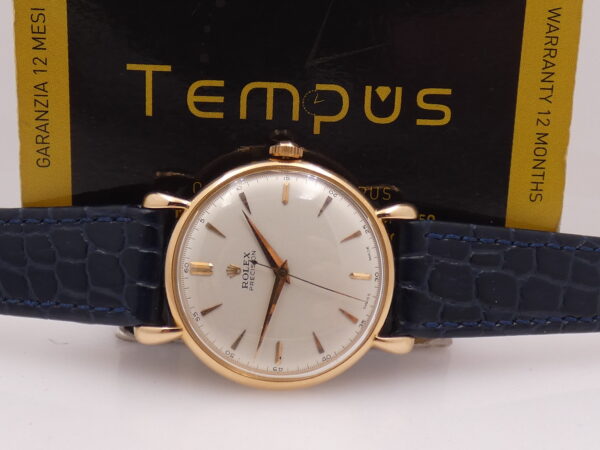 Rolex Precision 4411 Superbalance Chronometer Spider Lugs Oro Rosa Massiccio 18Kt ANNI '50s