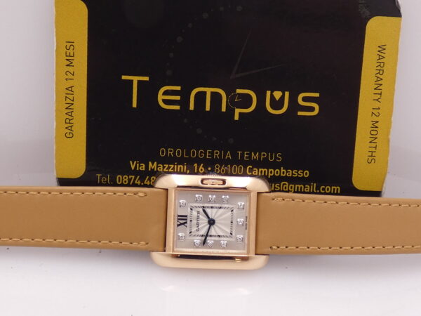 Cartier Tank Anglaise SERVICED IN CARTIER Small Diamonds Dial Oro Rosa 18Kt TOP CONDITION WJTA0007