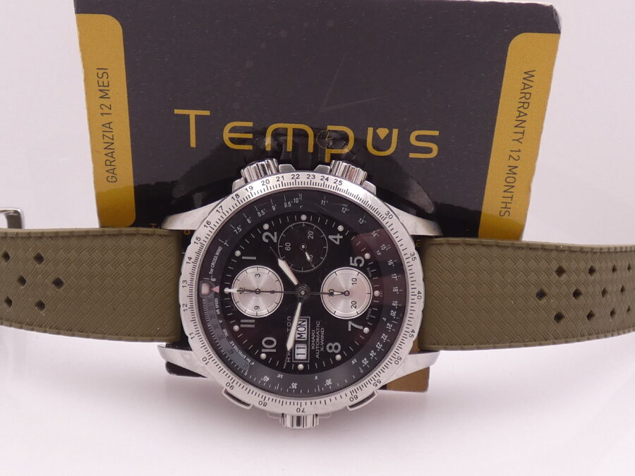 Hamilton Khaki X-Wind Aviation Chronograph 44mm BOX&PAPERS Automatic Year 2008 Steel Ref. H77656713 - immagine 2