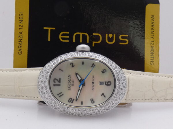 Locman Nuovo Diamonds 1.6 ct MOP DIAL NEW BOX&PAPERS Aluminium MAI INDOSSATO Ref. 015 ANNI '2000s