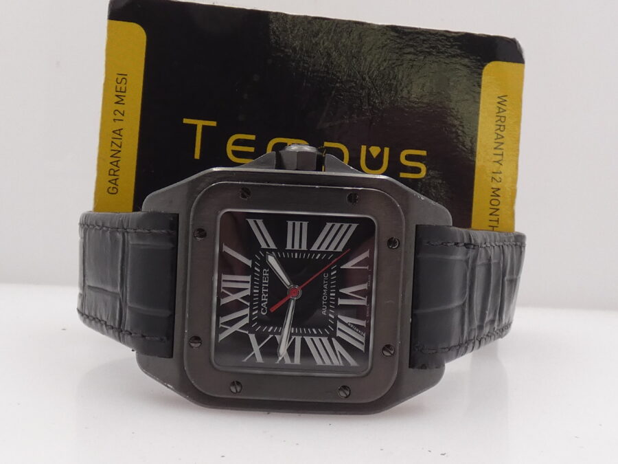 Cartier Santos 100 XL 38mm Automatico Acciaio & Black PVD Ref. WSSA0006 - immagine 2