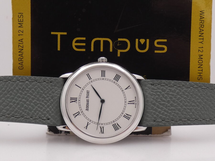 Audemars Piguet Classic Ultra Thin 34mm Oro Bianco 18Kt With BOX Manuale TOP CONDITION Ref. 14894OR - immagine 2