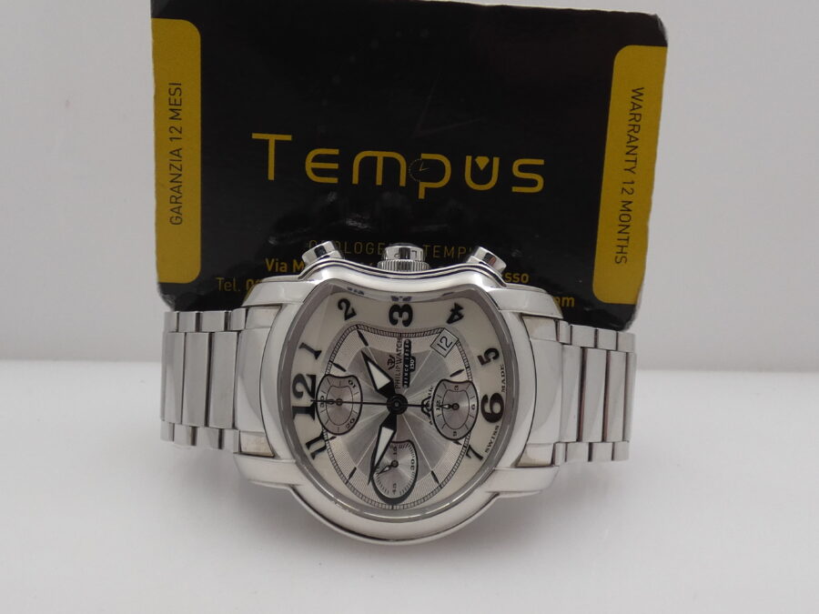 Philip Watch 150 Anniversary Chronograph BOX&PAPERS Automatic Year 2013 With Bracelet Steel - immagine 2