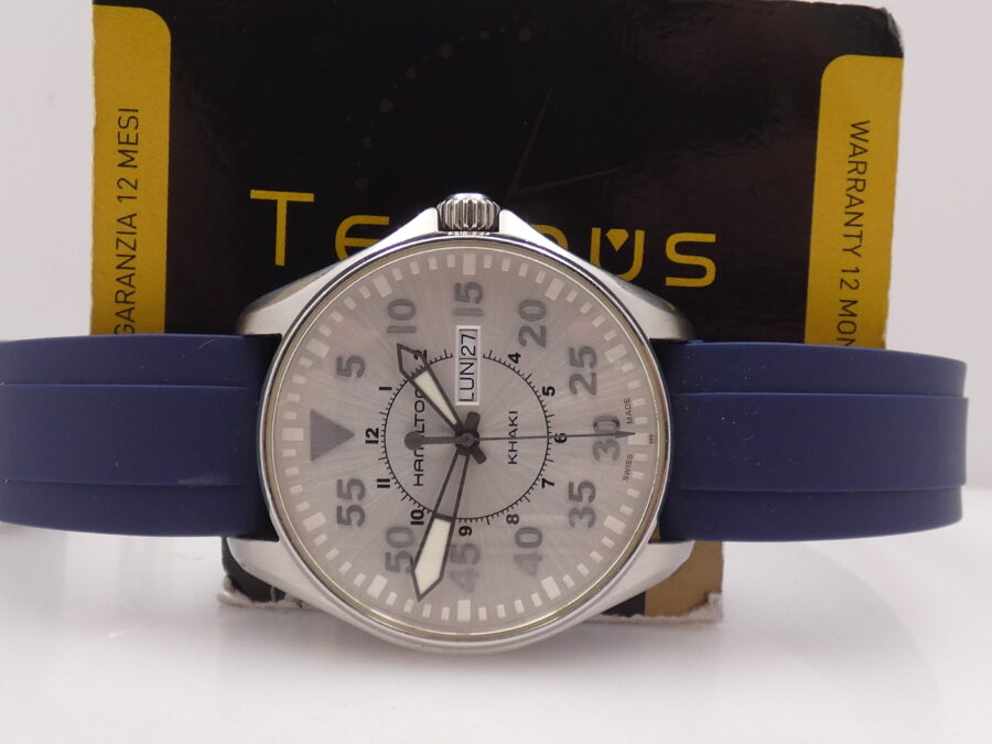 Hamilton Khaki Pilot Aviation Pilot Day-Date Oversize 42mm With BOX Acciaio Ref. H646110 - immagine 2