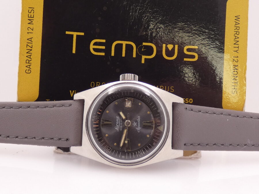 Lorenz Rare Diver Aquastar MidSize 29mm 2369 Automatico Date Acciaio Anni '70 - immagine 2