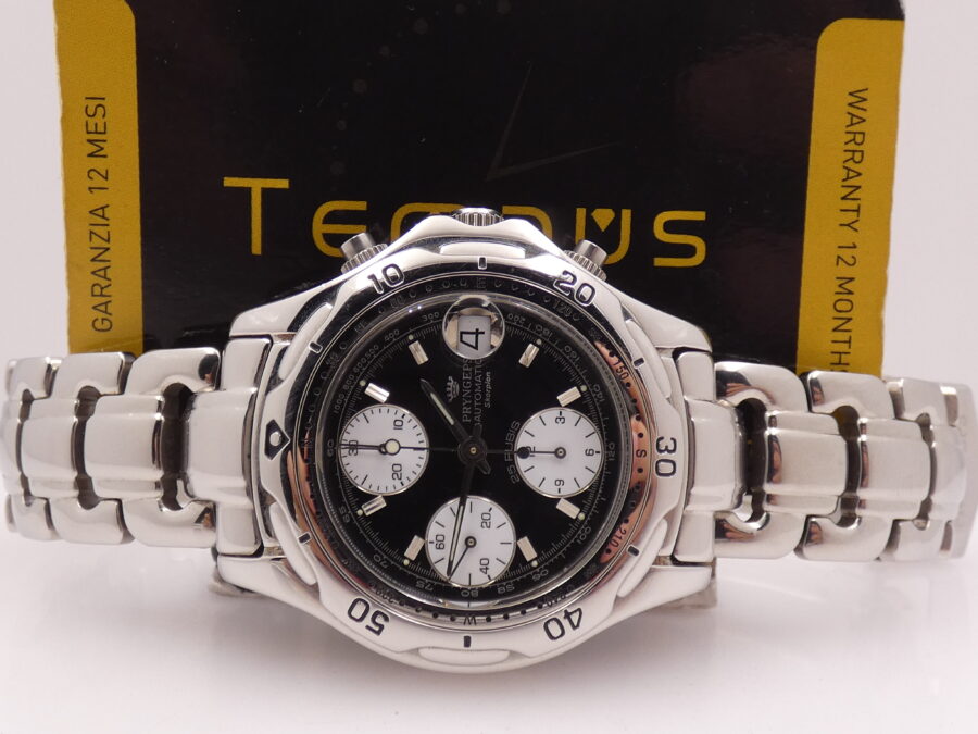 Pryngeps Skorpion Chronograph Sangue Blu Automatic With Bracelet Steel YEARS '2000s Ref. CR-802 - immagine 2