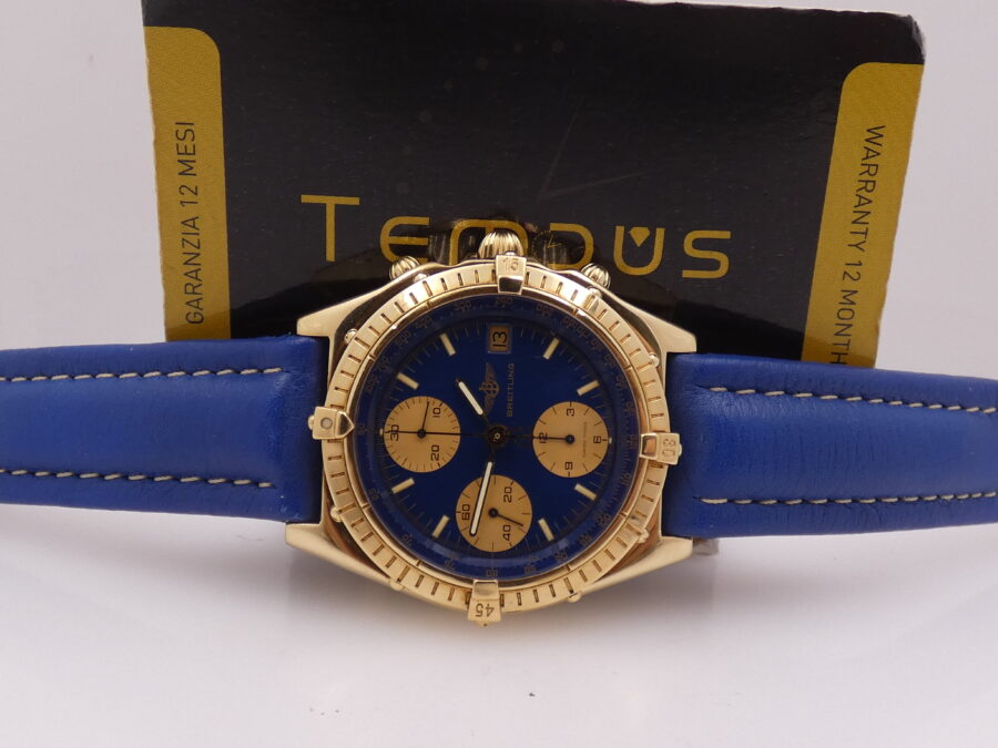 Breitling Chronomat Chronograph 81950 18Kt Solid Gold Automatic With BOX Years '90s - immagine 2