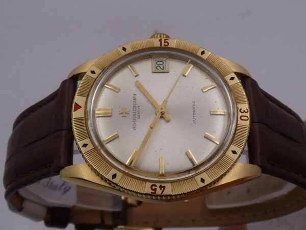 Vacheron Constantin Turnograph Thunderbird 6782 Automatic Red Quarter 18Kt Solid Gold Years '60s 100 PCS/World