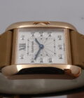 Cartier Tank Anglaise SERVICED IN CARTIER Small Diamonds Dial Oro Rosa 18Kt TOP CONDITION WJTA0007
