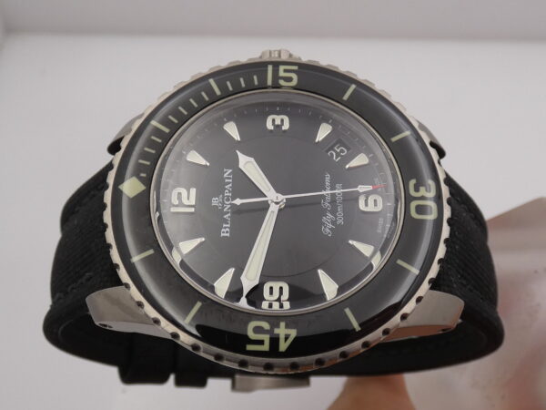 Blancpain Fifty Fathoms 45mm Titanio BOX&PAPERS Anno 2023 Automatico Rotore in Oro Bianco 18Kt