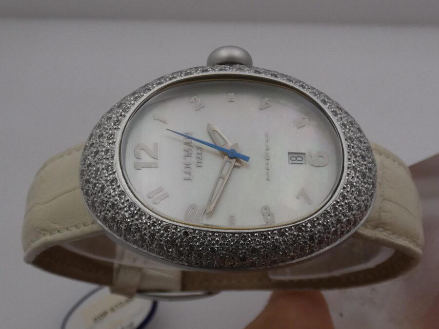 Locman Nuovo Diamonds 1.6 ct MOP DIAL NEW BOX&PAPERS Aluminium MAI INDOSSATO Ref. 015 ANNI '2000s