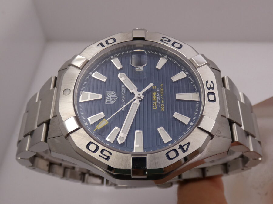 TAG Heuer Aquaracer 300M Calibro 5 43mm WAY2012 BOX&PAPERS Anno 2019 Automatico Braccialato Acciaio