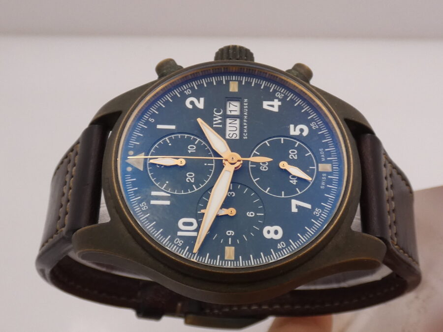 Cronografo IWC Pilot Spitfire Day-Date Bronze With PAPERS Automatico Acciaio 2021 Ref. IW387902