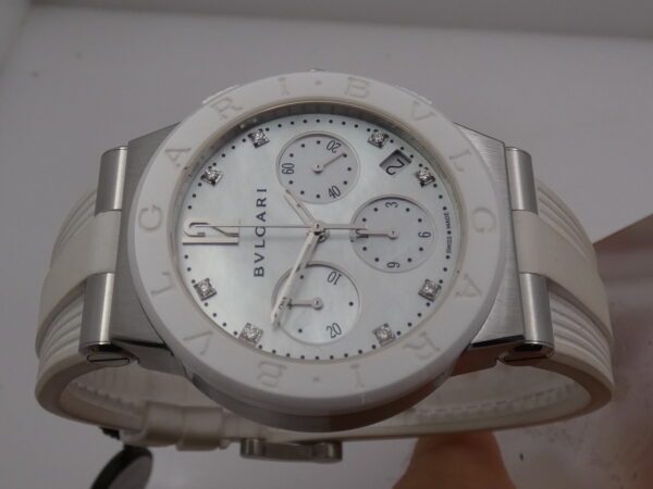 Cronografo Bulgari Diagono Automatico MOP Dial & Diamonds N.O.S. BOX&PAPERS New Old Stock