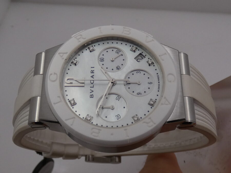 Cronografo Bulgari Diagono Automatico MOP Dial & Diamonds N.O.S. BOX&PAPERS New Old Stock
