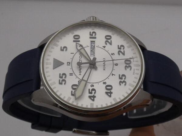 Hamilton Khaki Pilot Aviation Pilot Day-Date Oversize 42mm With BOX Acciaio Ref. H646110
