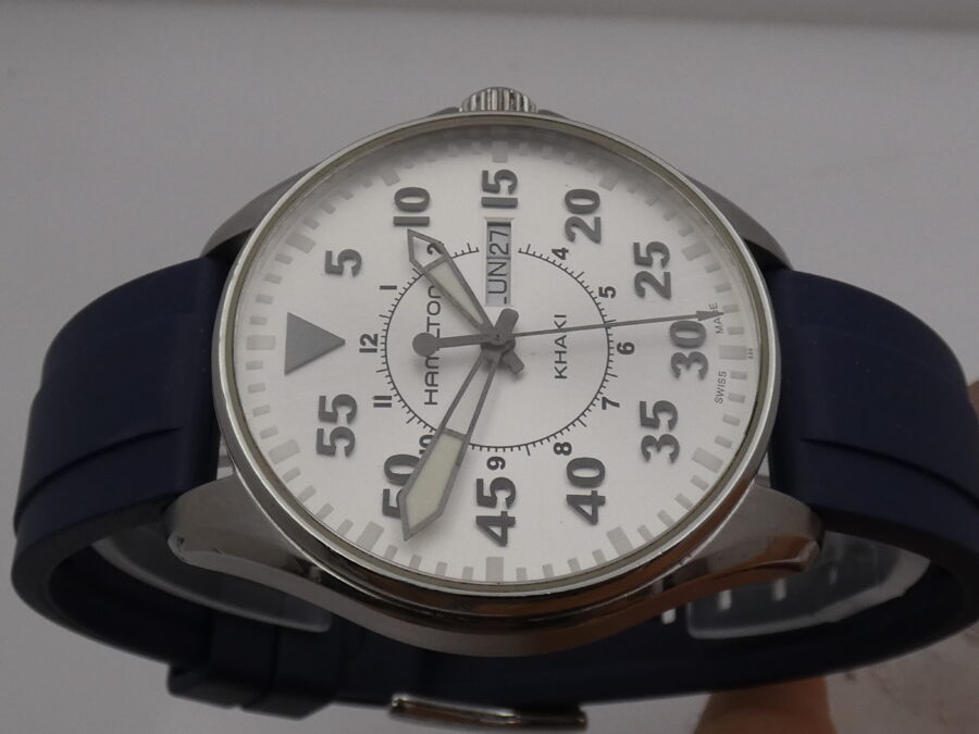 Hamilton Khaki Pilot Aviation Pilot Day-Date Oversize 42mm With BOX Acciaio Ref. H646110