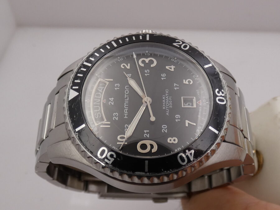 Hamilton Khaki Navy Scuba Day-Date With BOX Automatico Acciaio Ref. H645150