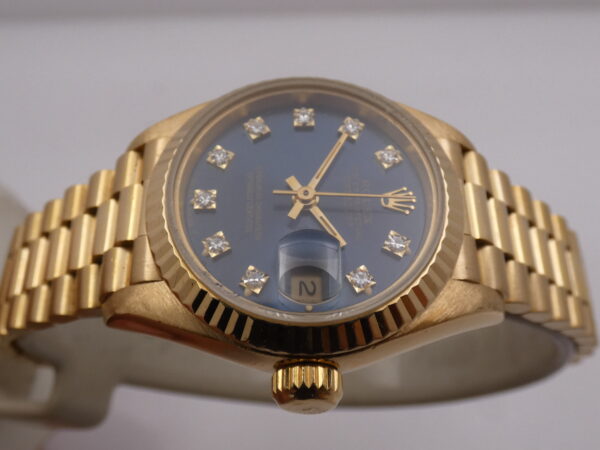 Rolex Lady-Datejust President 69178 18Kt Full Gold FACTORY DIAMOND Dial FULL SET 1991 Automatico
